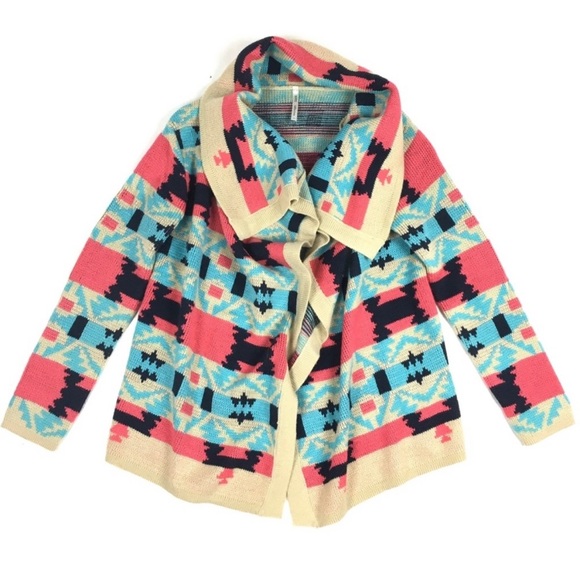 KATE COLLECTION Sweater Southwestern Aztec Yellowstone Beth Dutton Style Small - Picture 1 of 7